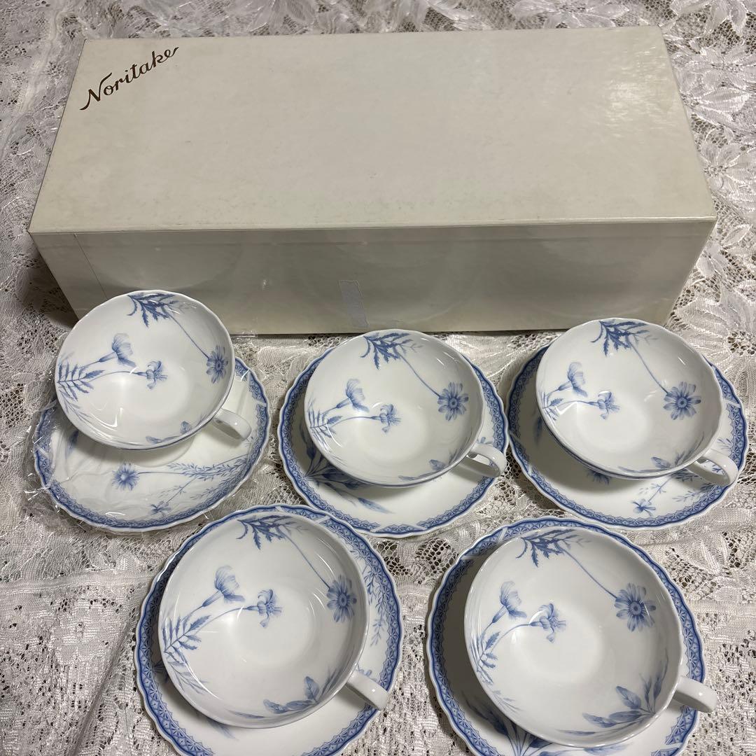 ノリタケ　モーニングフォレスト　5客セット