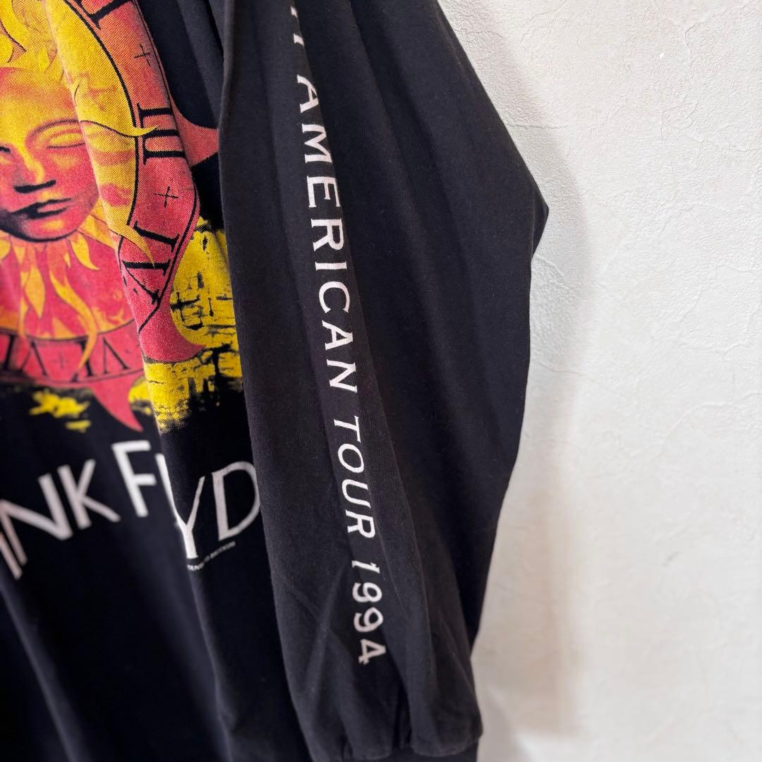 USA製 90s 古着 PINKFLOYD ロンT L ブラック コピーライト