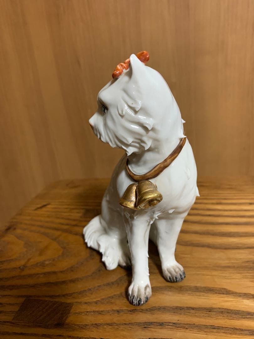 陶器の猫と犬のフィギュアセット