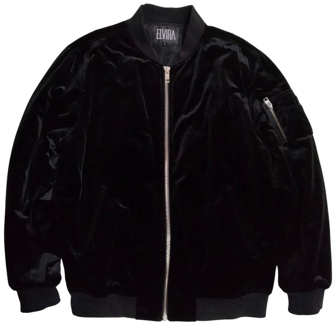 【ベロア MA-1 大きめ】エルビラ フライトジャケット ボンバー キルティング
