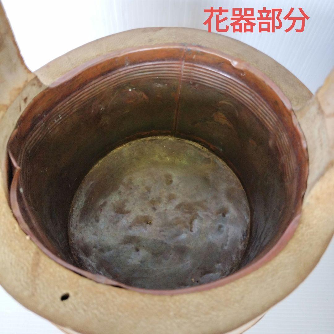 【最終お値下げ！】花器　嵯峨御流　根付二重筒