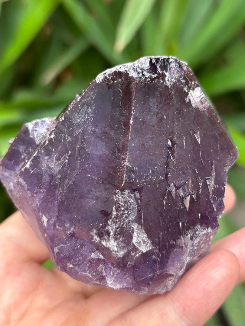 インド産　エイリアンアメジストポイント　512g ヘマタイト　煌めく濃厚な紫と赤