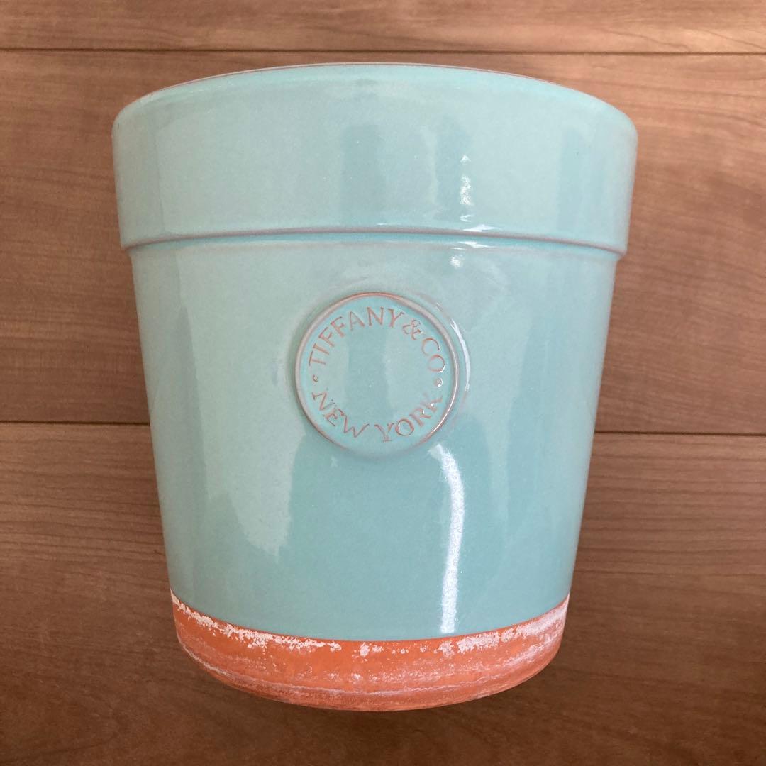 Tiffany & Co. ティファニー　植木鉢　ブルー　陶器