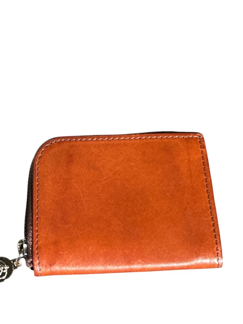 大峽製鞄　おおばせいほう　ケース　ミニ財布　ブラウン　サンタクローチェ