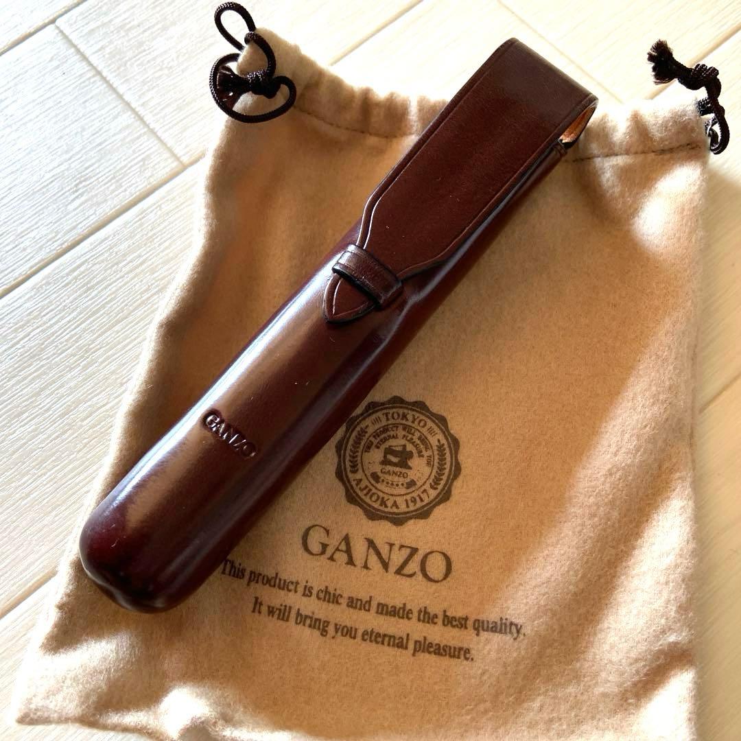 未使用GANZO 1本差し革製ペンケース