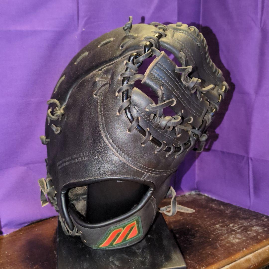 ミズノ　ビューリーグ　ファーストミット　希少な赤ビュー　日本製　軟式用