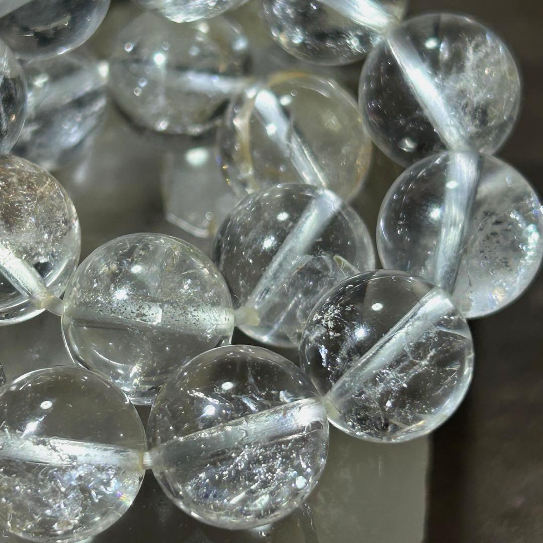 ☆ラピス様！福徳弁天秘宝⑩！貫入水晶！クォーツインクォーツ　水晶　ブレス