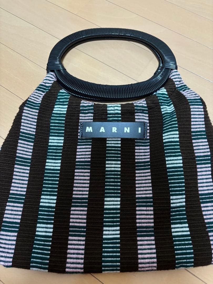 MARNI ストライプ ハンドバッグ
