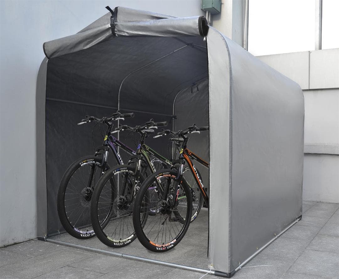 自転車ガレージ グレー 165x157x222cm