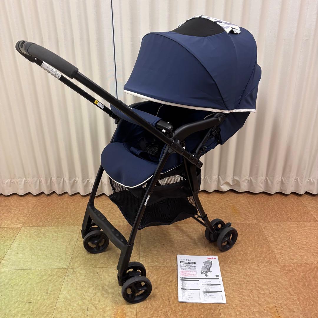 クリーニング済　☆綺麗☆　アップリカ　カルーンエアー　ハイシート　ネイビー